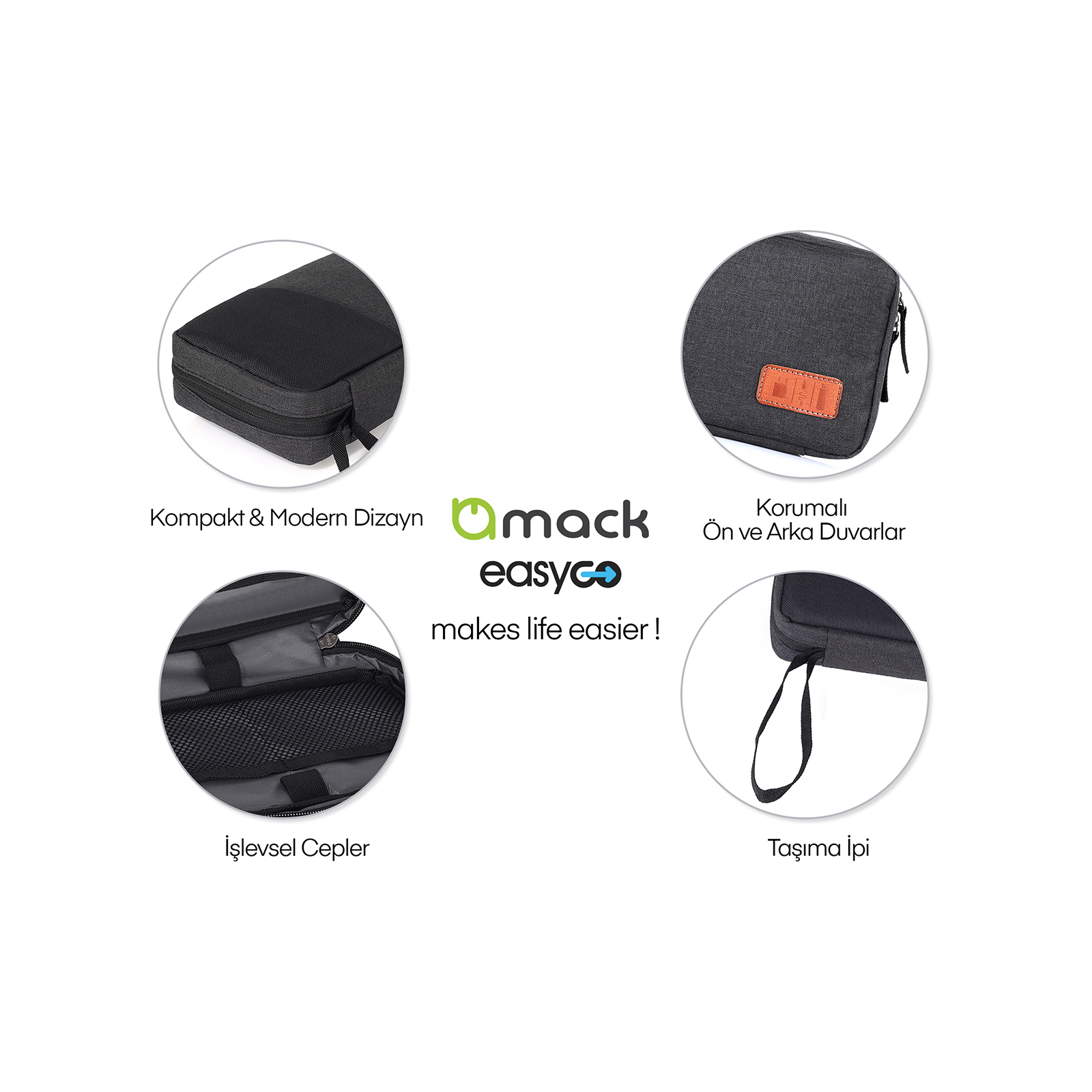 MACK MCC-4005 Elektronik Aksesuar Çantası görseli 6