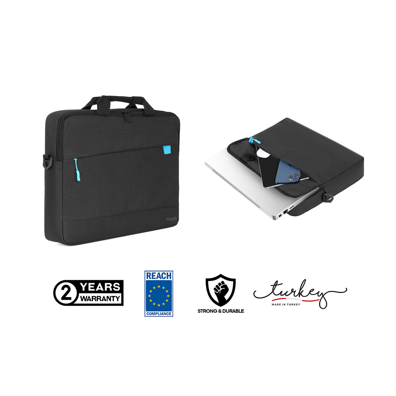 MACK MCC-603 15.6" UNICITY 3.0 Notebook Çantası Siyah görseli 8