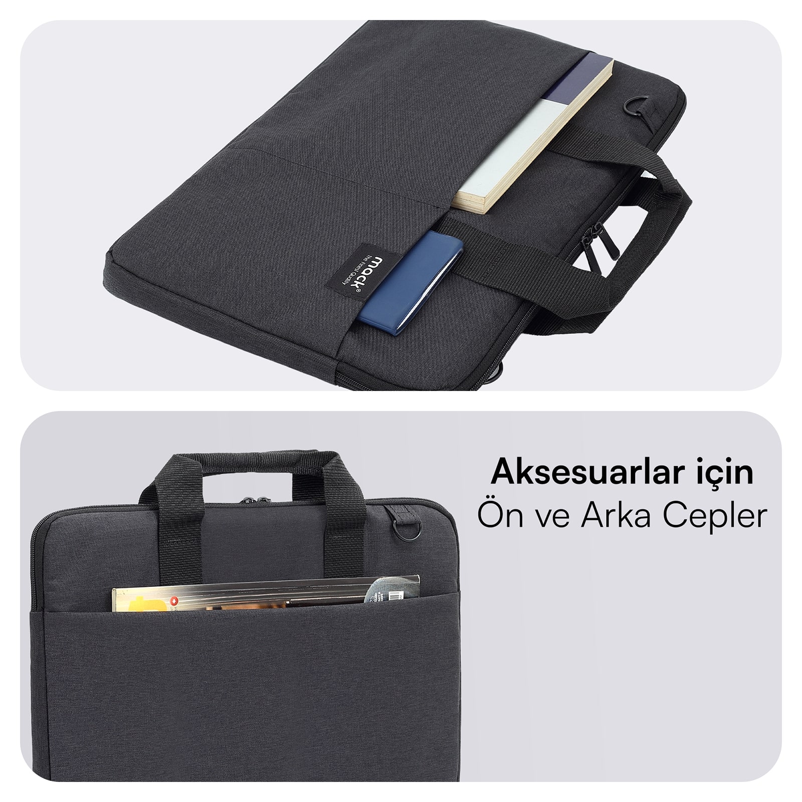 MACK MCC-703 15.6" City Fit Eco Notebook Çantası Siyah görseli 3