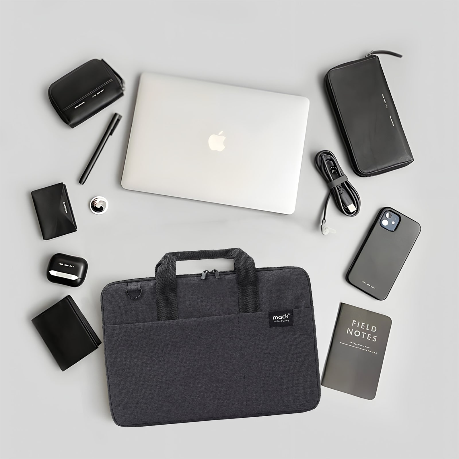 MACK MCC-701 14.1" City Fit Eco Notebook Çantası Siyah görseli 6