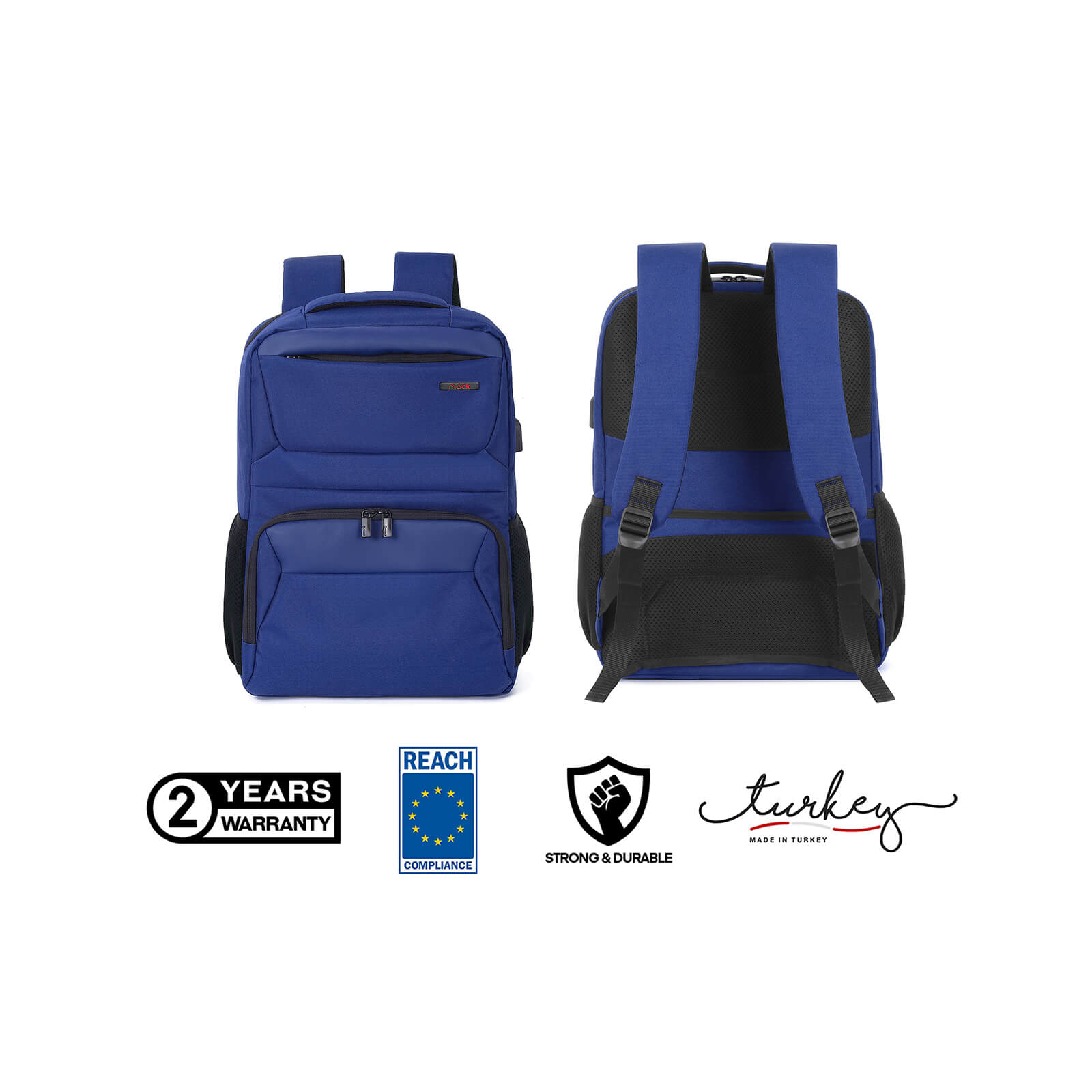 MACK MCC-806 15.6" Business X Notebook Sırt Çantası Lacivert görseli 7