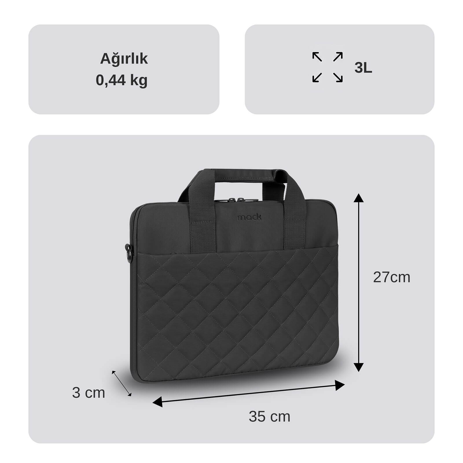 MACK MCC-901 14.1" iksy Notebook Çantası Siyah görseli 2