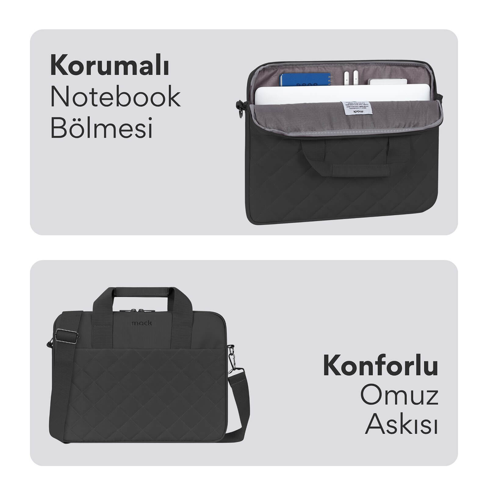 MACK MCC-901 14.1" iksy Notebook Çantası Siyah görseli 5