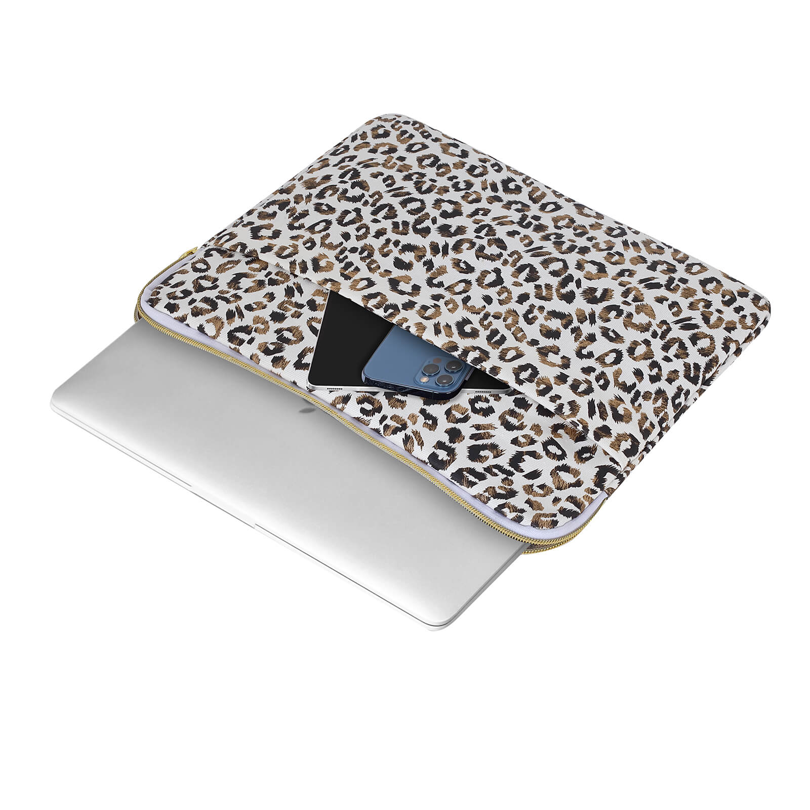 MACK MCC-6104 13"-14" Vivid Notebook Sleeve Beyaz/Kahve görseli 4