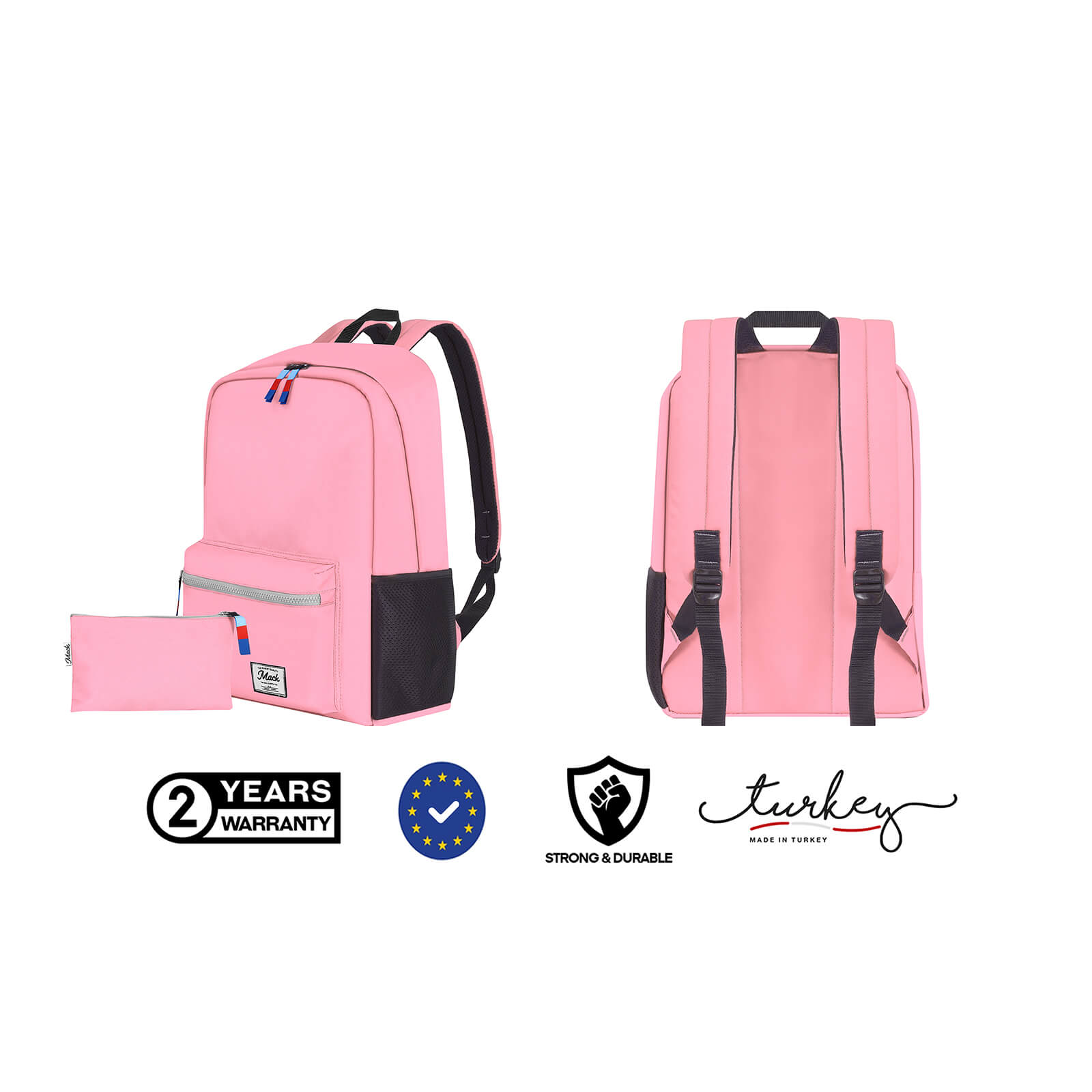 MACK MCK-005 POP Sırt Çantası Pembe görseli 9