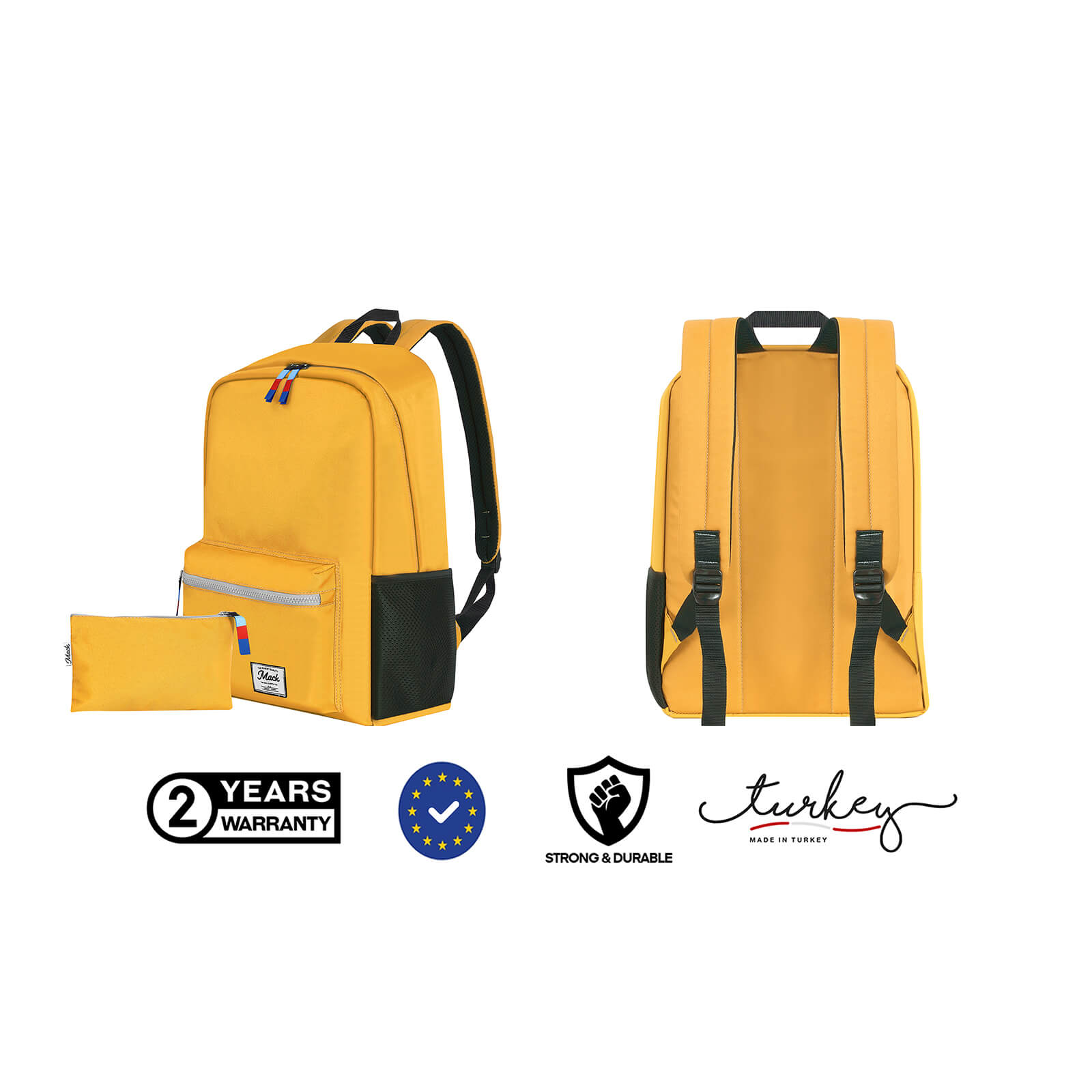 MACK MCK-006 POP Sırt Çantası Sarı görseli 9