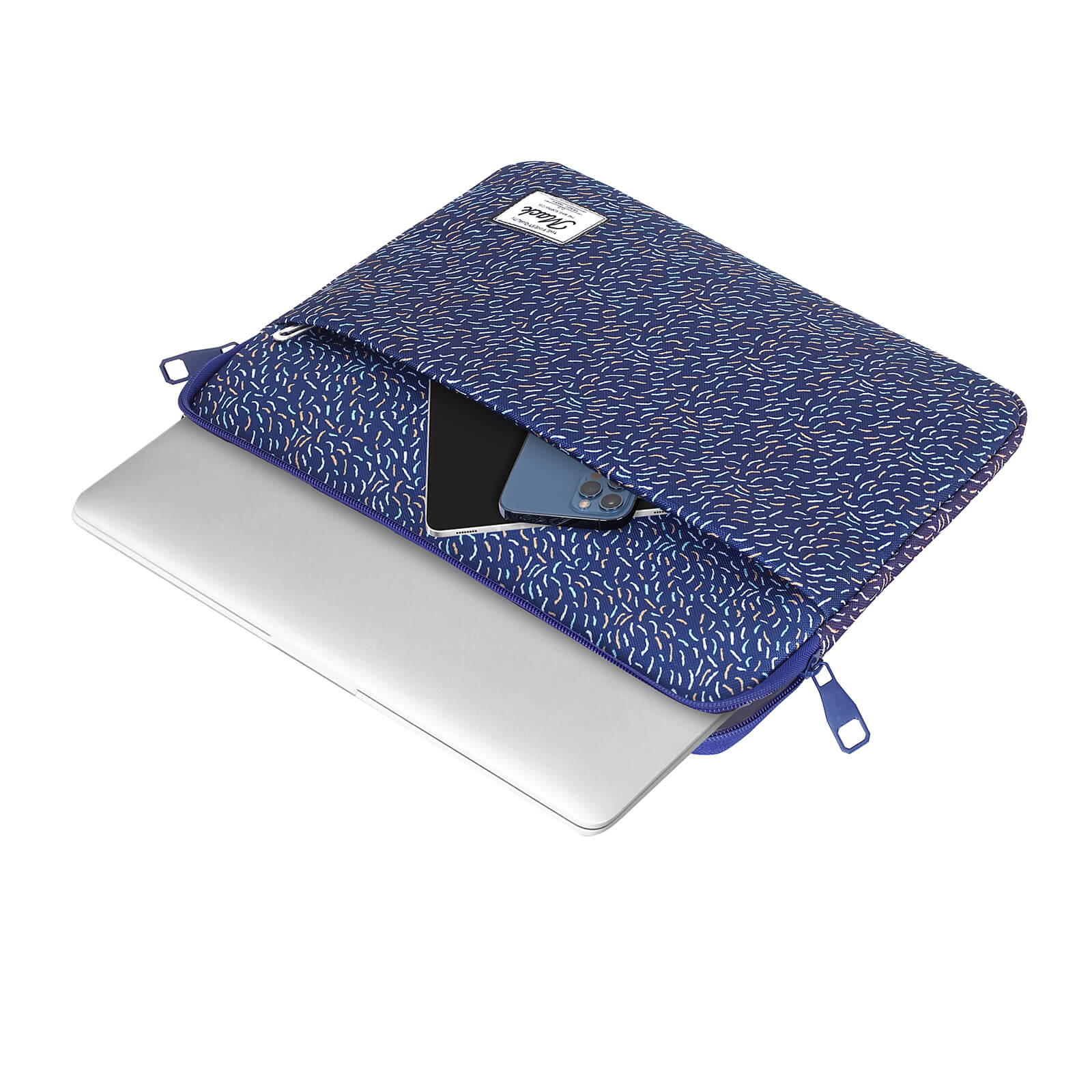 MACK MCC-6105 13"-14" Vivid Notebook Sleeve Desenli Lacivert görseli 4