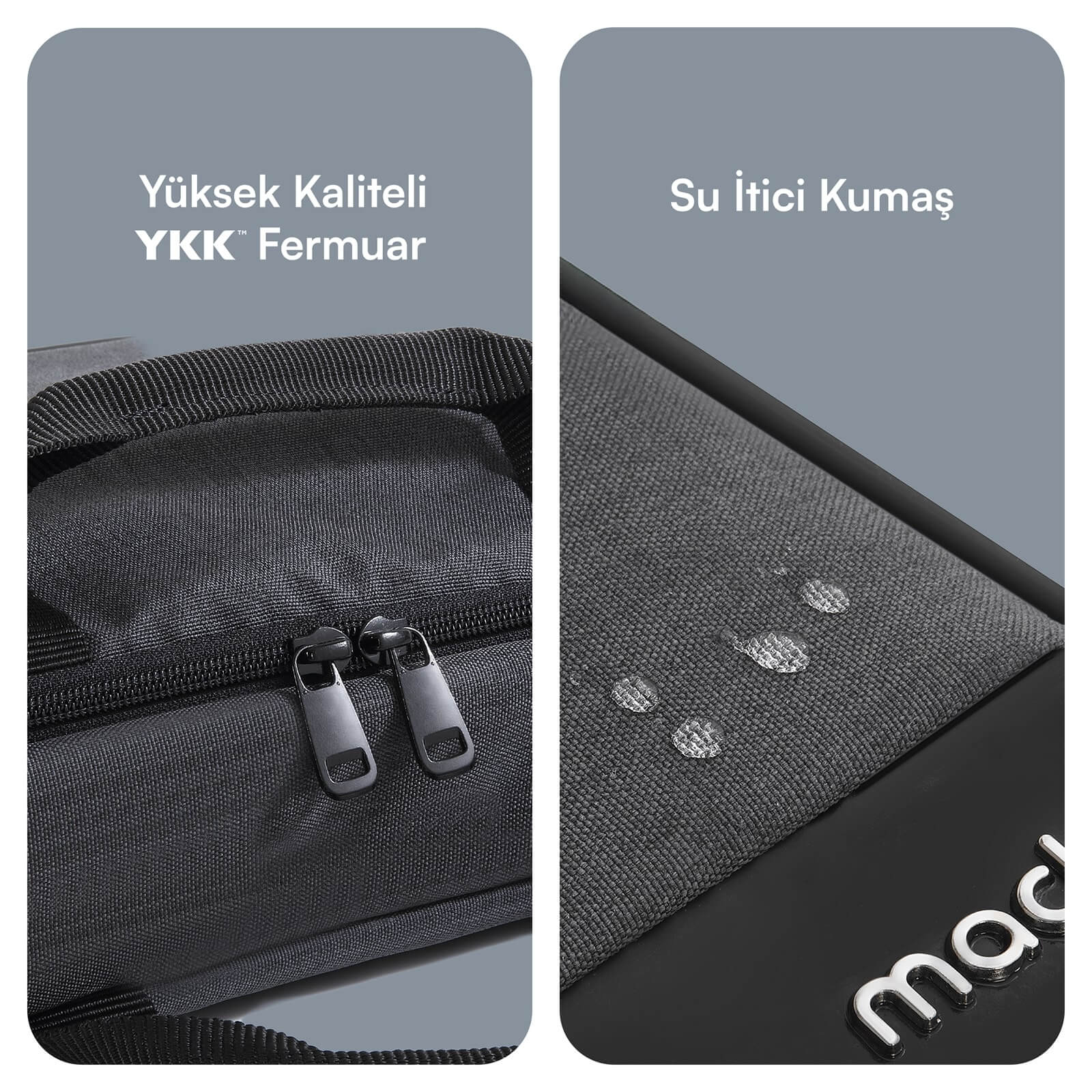 MACK MCE-1101 15.6" UNICITY Eco Notebook Çantası Siyah görseli 5