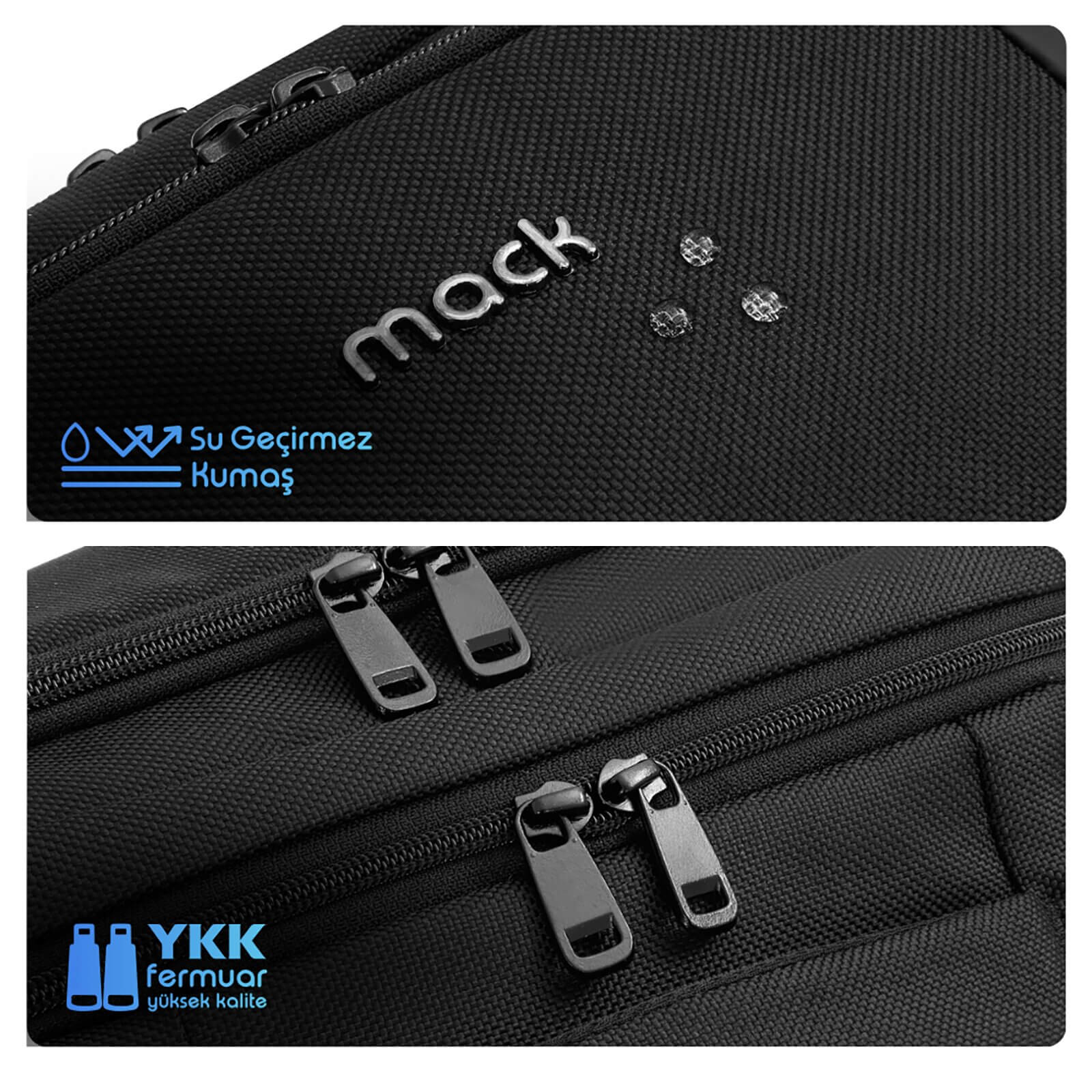 MACK MCE-1202 15.6" OFFICE Pro-1 Eco Notebook Sırt Çantası Siyah görseli 5