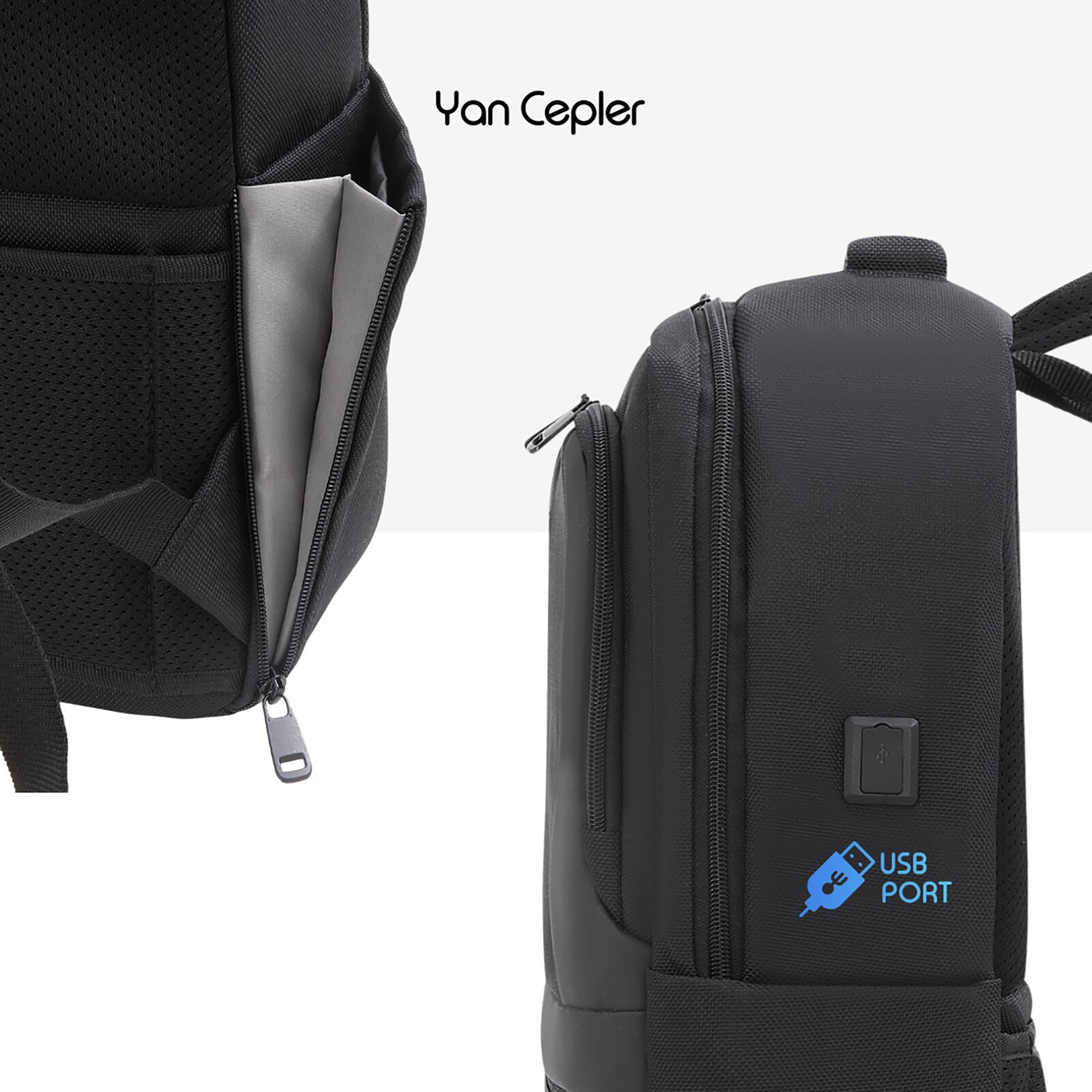 MACK MCE-1202 15.6" OFFICE Pro-1 Eco Notebook Sırt Çantası Siyah görseli 6