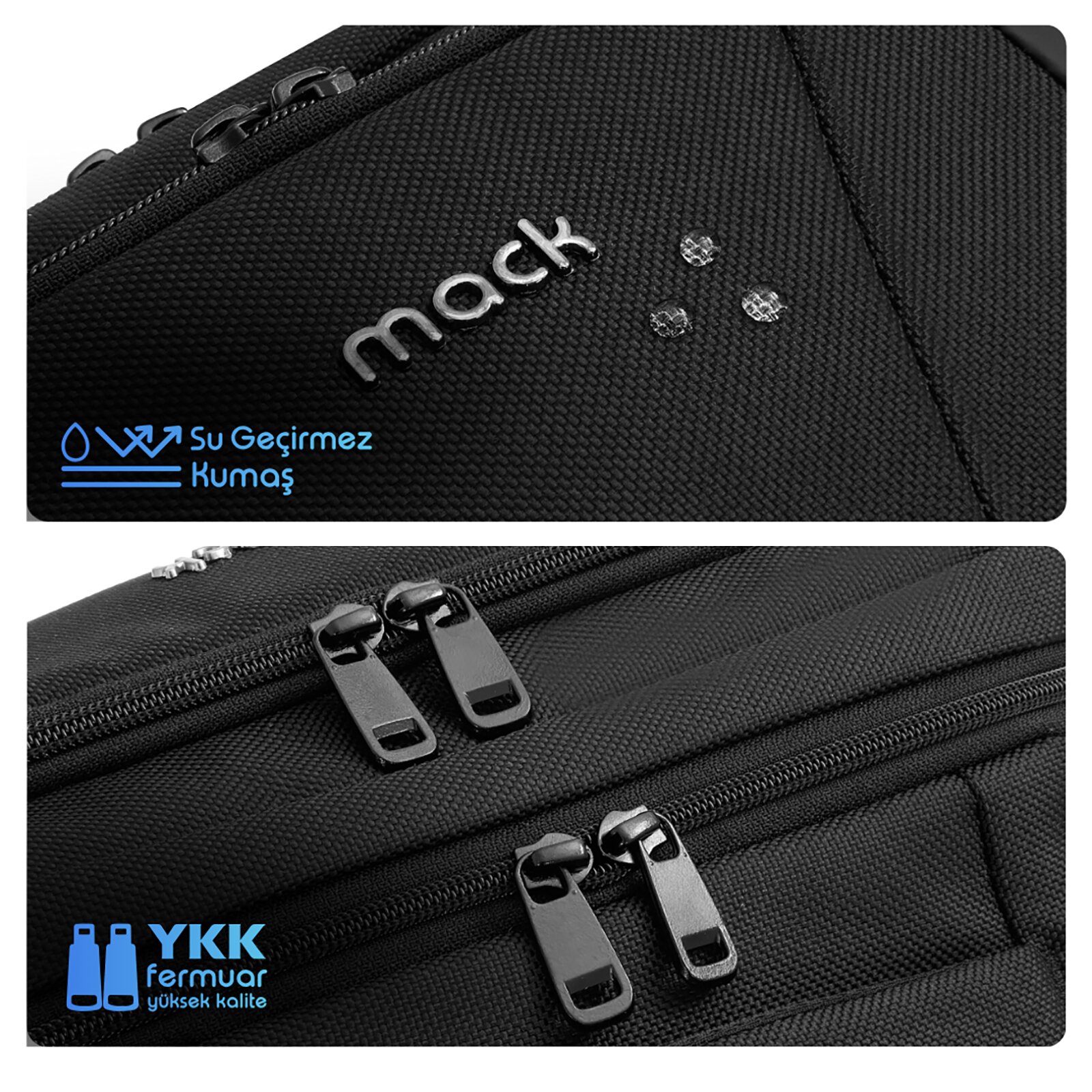 MACK MCE-1203 15.6" OFFICE Pro-2 Eco Notebook Sırt Çantası Siyah görseli 5