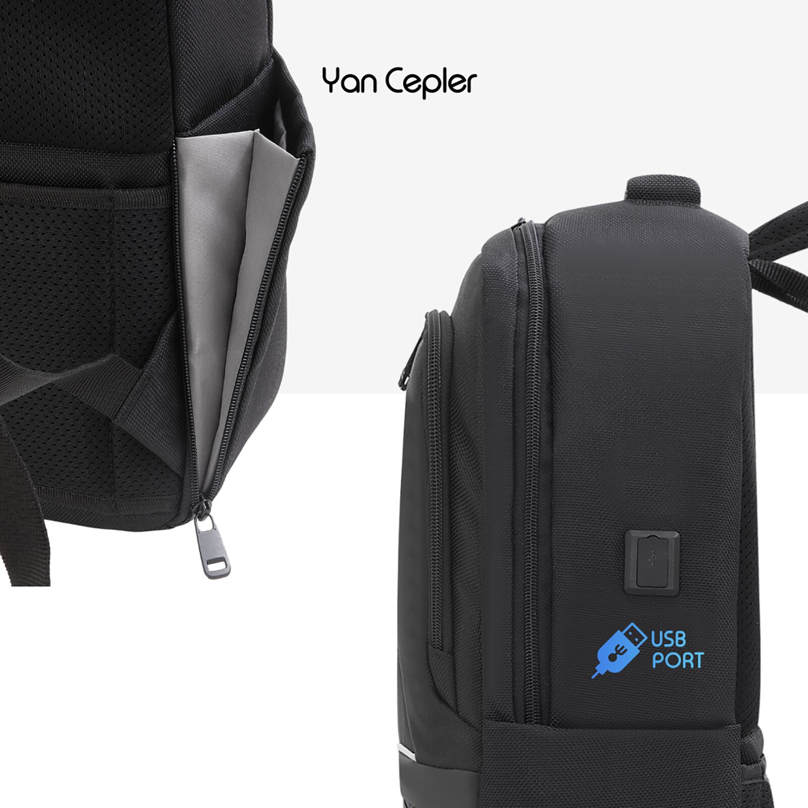 MACK MCE-1203 15.6" OFFICE Pro-2 Eco Notebook Sırt Çantası Siyah görseli 6