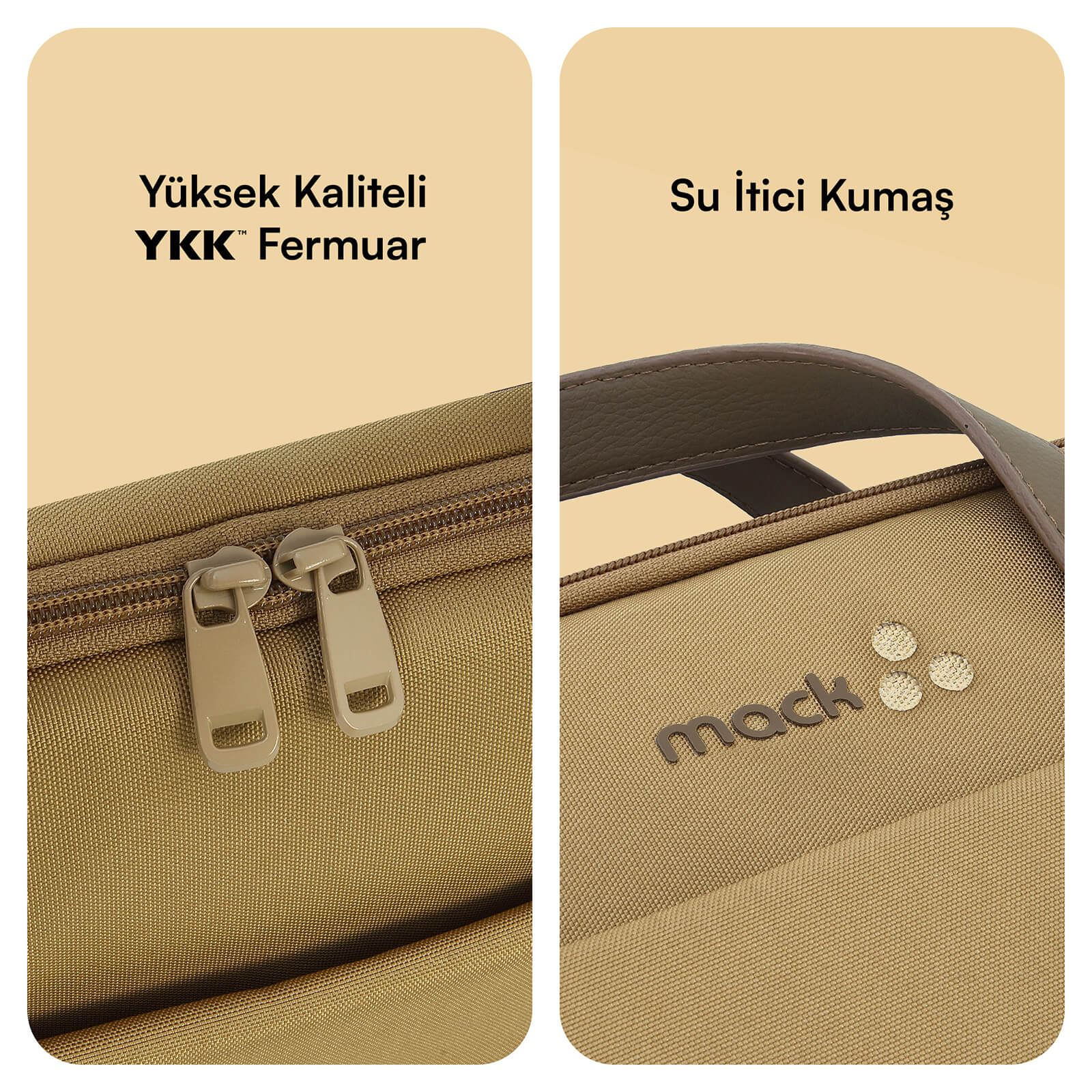 MACK MCE-1513 15.6" NOVA Eco Notebook Çantası Camel görseli 5