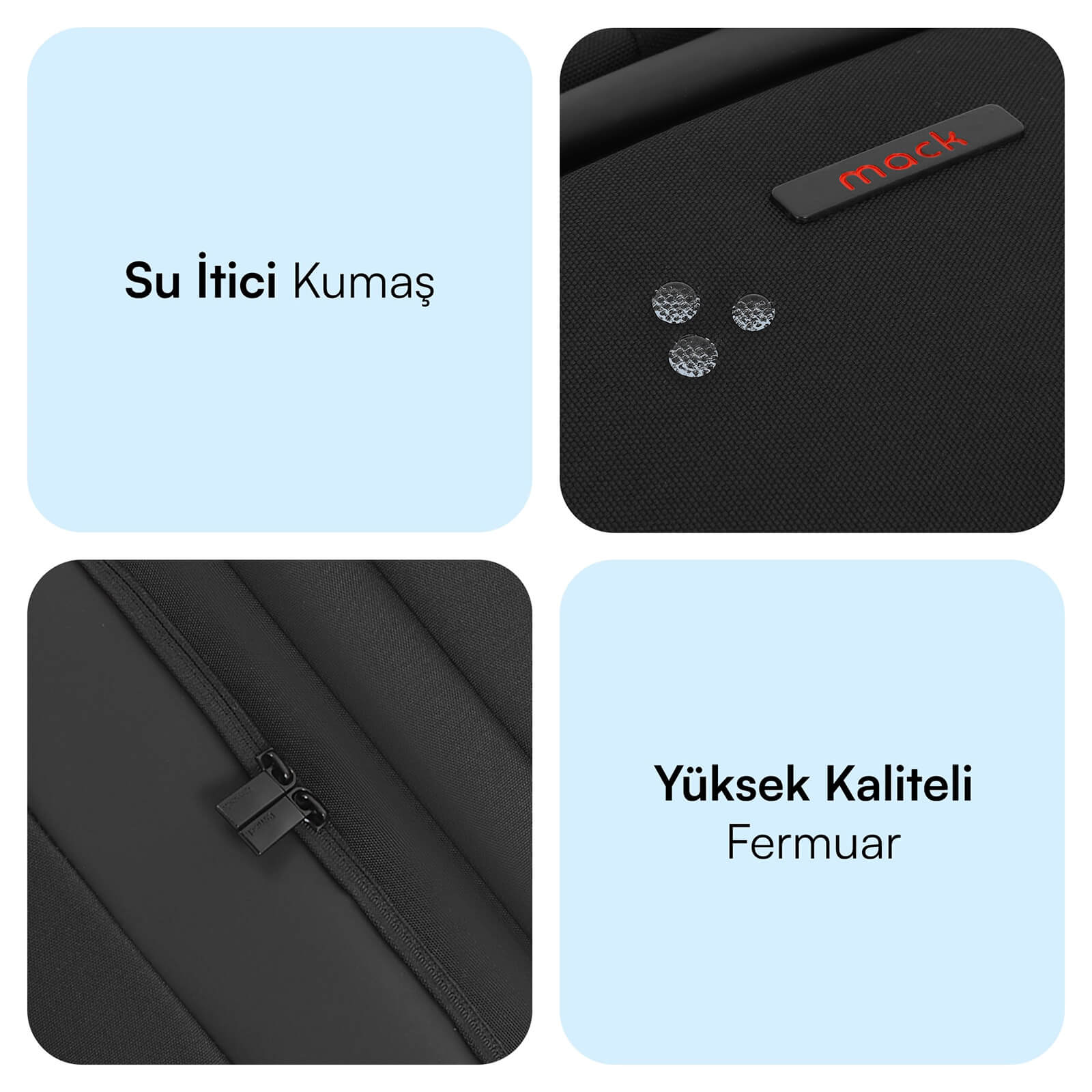 MACK MCC-807 18'' Business X Notebook Sırt Çantası Siyah görseli 5