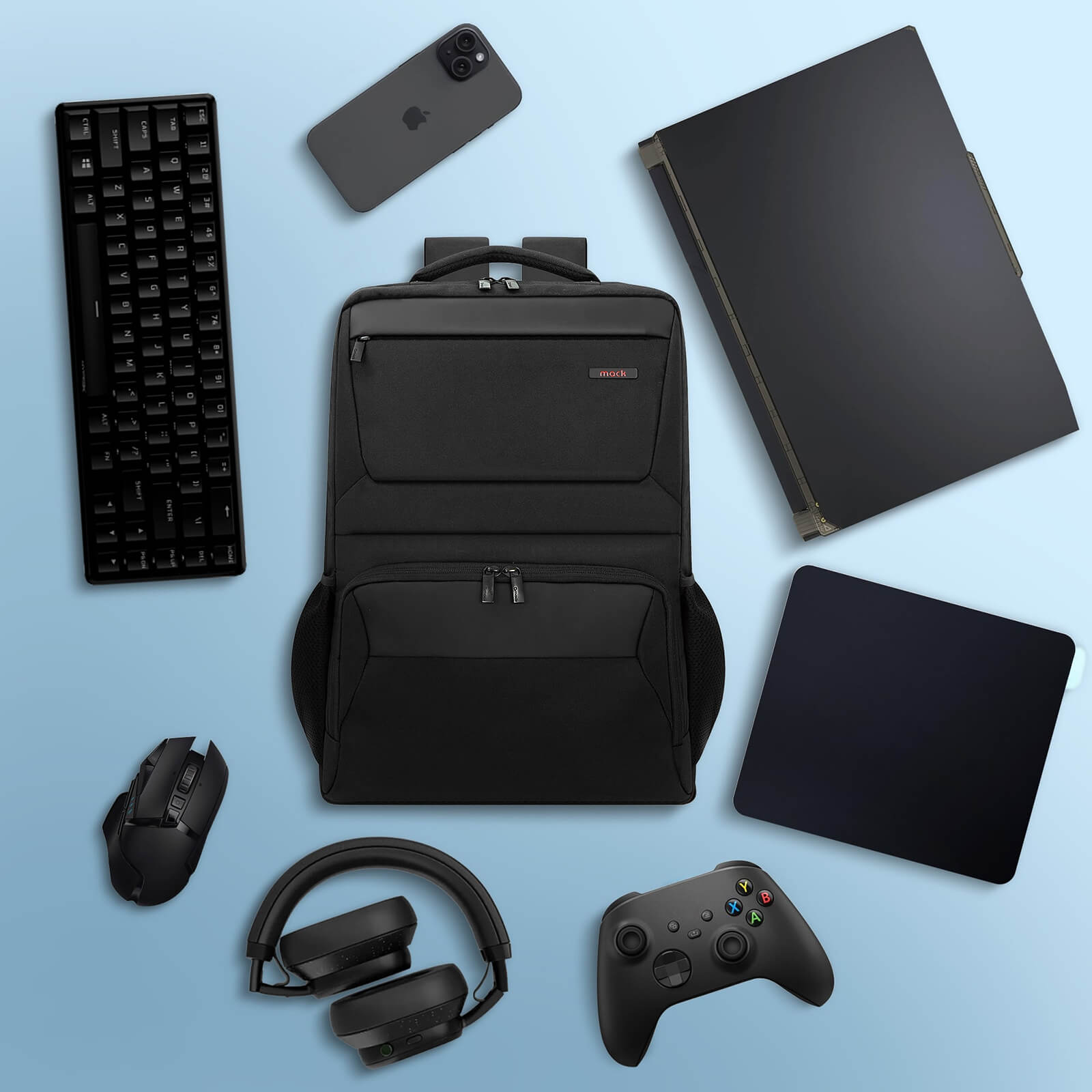 MACK MCC-807 18'' Business X Notebook Sırt Çantası Siyah görseli 9