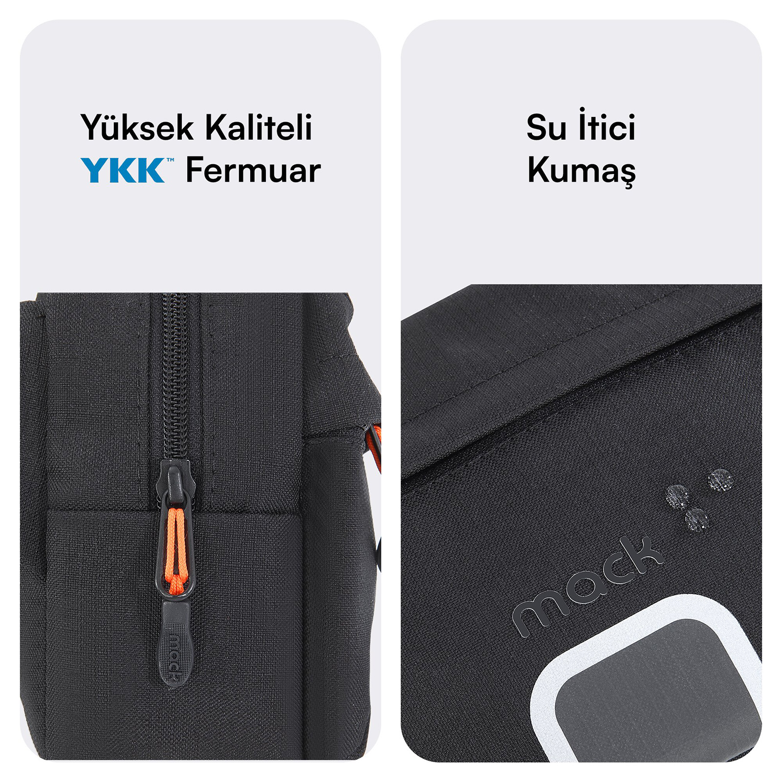 MACK MCE-1226 EXPLOR Crossbody Seyahat Çantası Siyah görseli 6