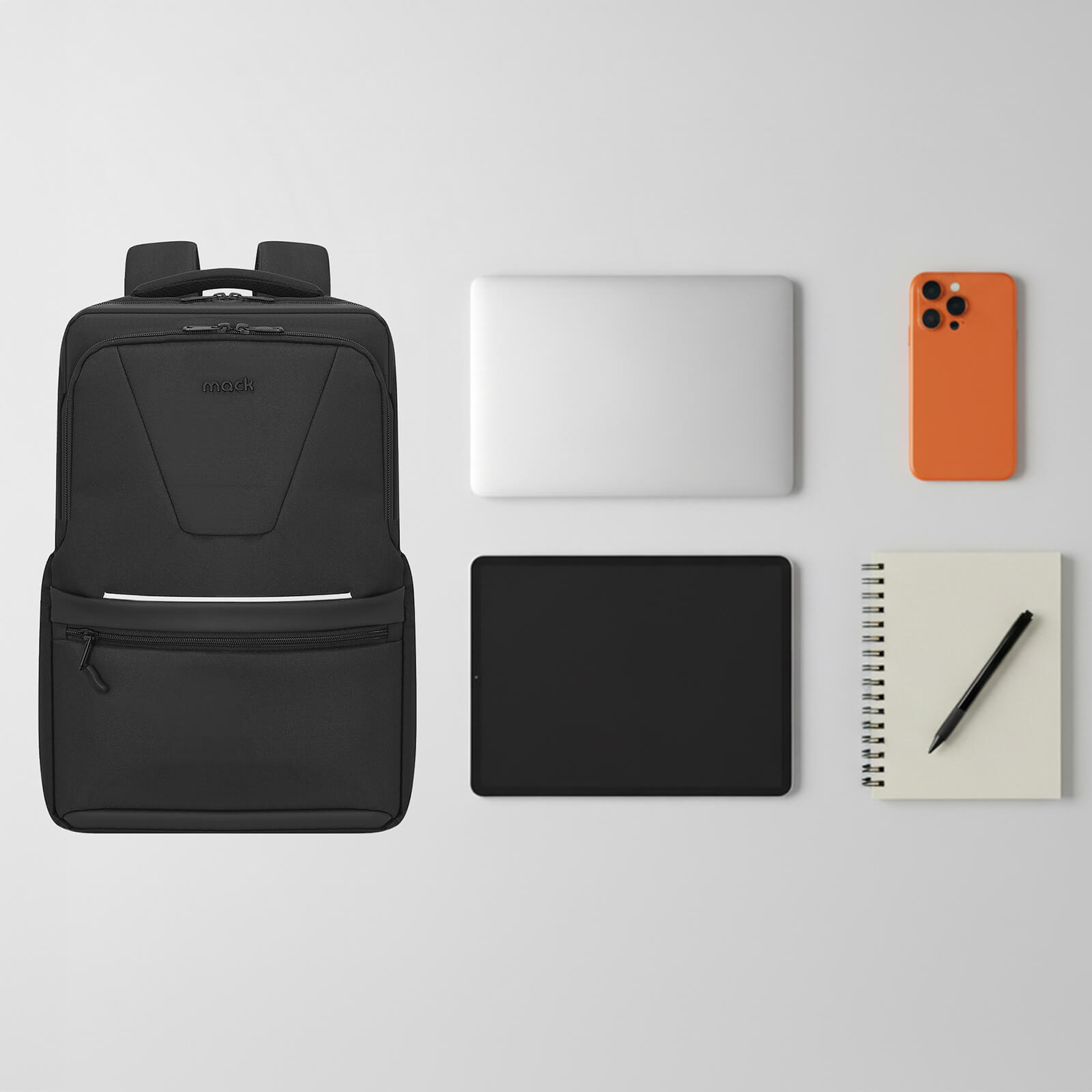 MACK MCE-1213 16" OFFICE Pro-4 Eco Notebook Sırt Çantası Siyah görseli 9