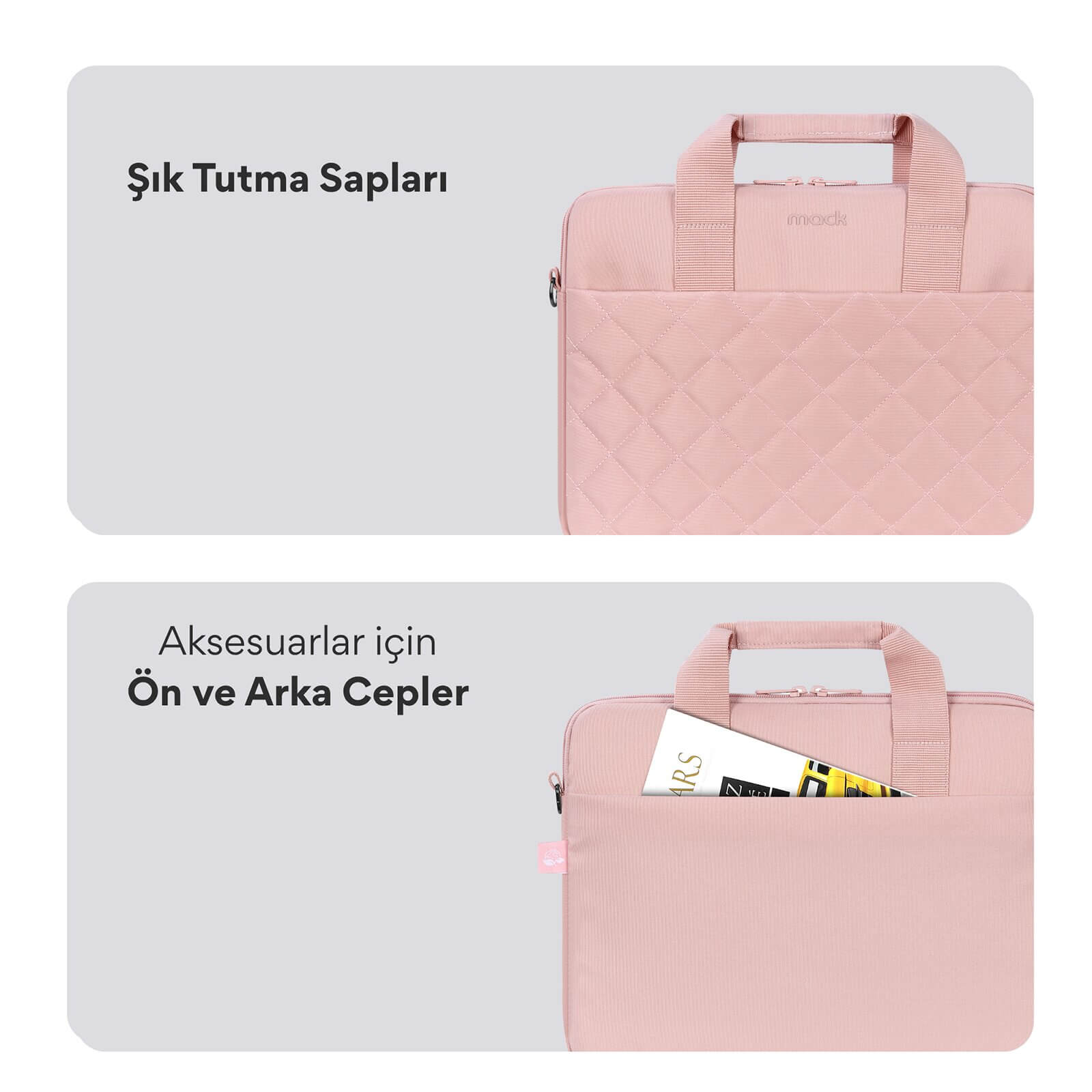 MACK MCC-905 14.1" iksy Notebook Çantası Pembe görseli 3