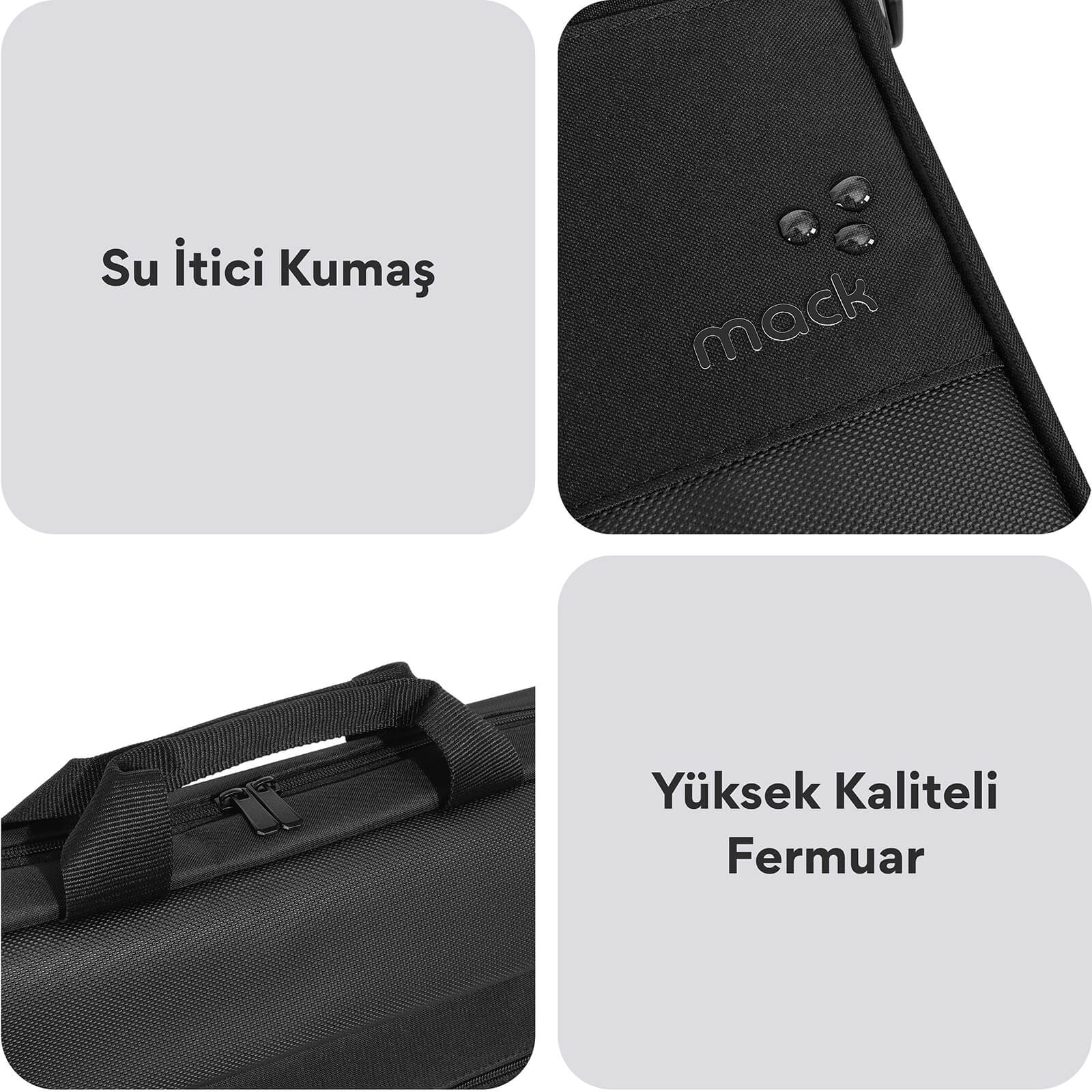 MACK MCC-1603 16" PAX Motion Notebook Çantası Siyah görseli 5